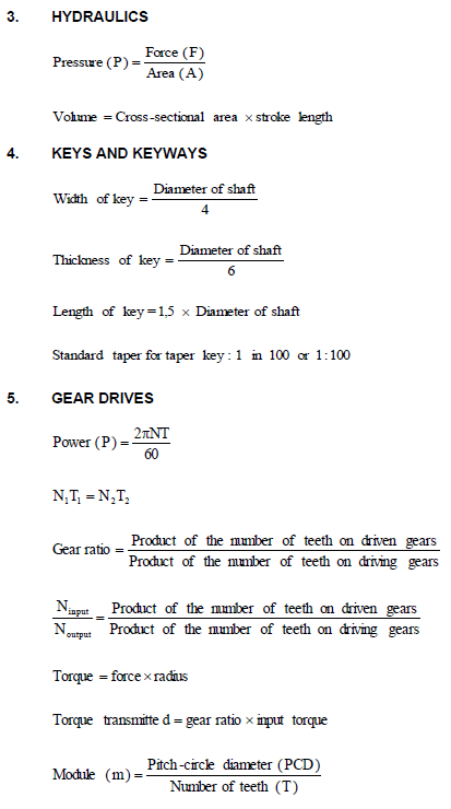formulae sheet 2 aada
