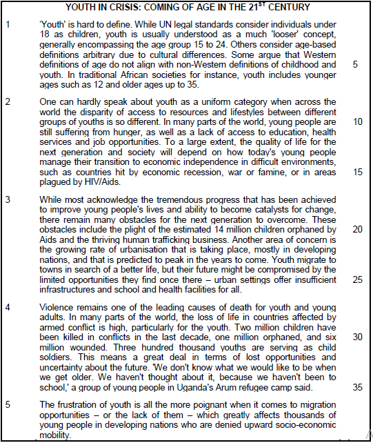 English Home Language Paper 1 Grade 12 Questions Nsc Past Papers And Memos November 2016 3267